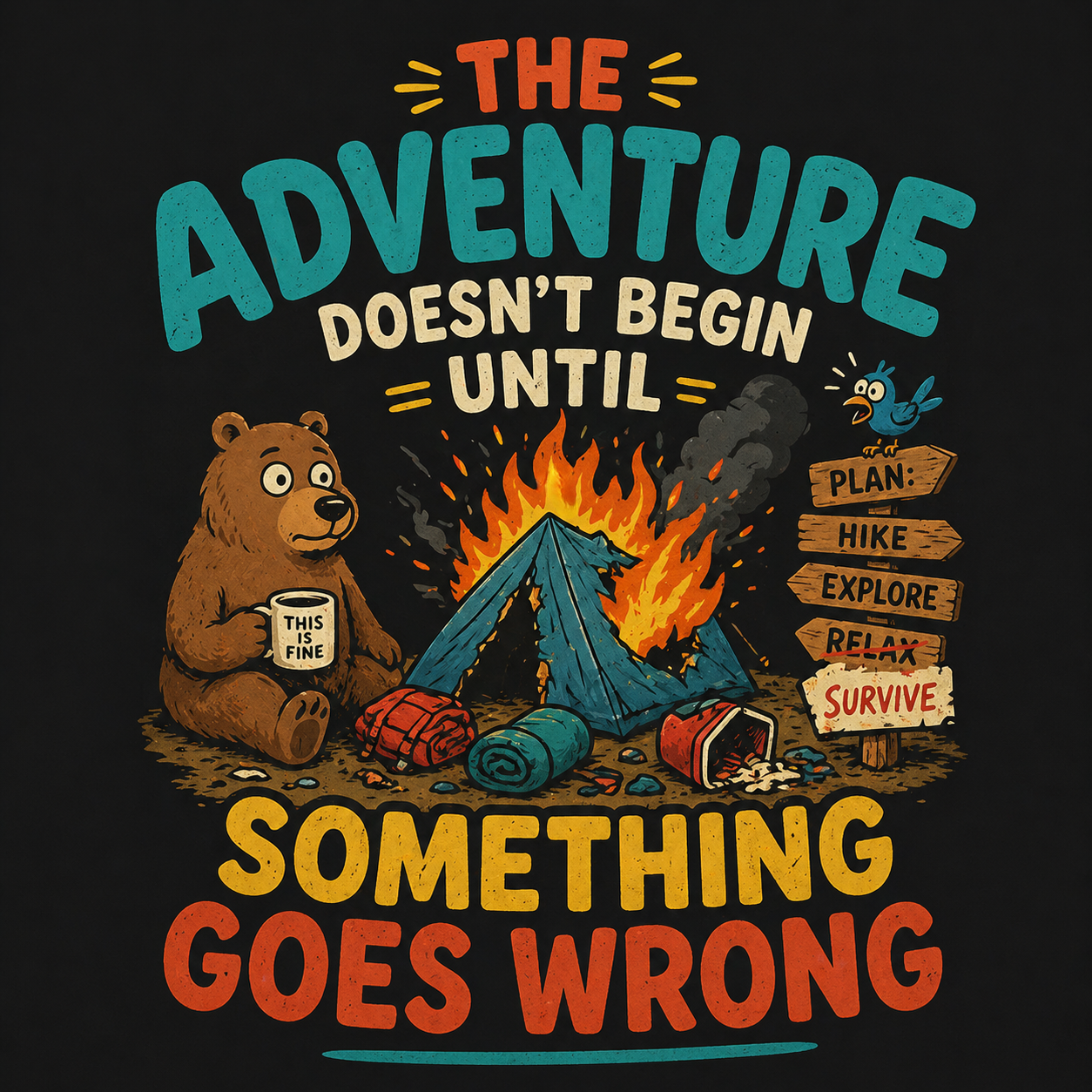 Camping Adventure Tee - Unisex Classic T-Shirt
