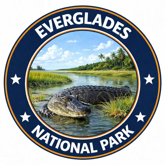 Everglades National Park T-Shirt - Alligator Logo - Classic Tee - Short-Sleeve Unisex T-Shirt Florida Parks Gift Shop